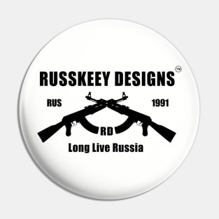 Russkeey Designs Logo (Black) Pin