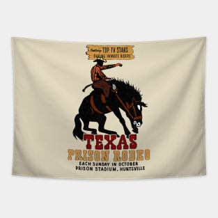 Vintage Texas Prison Rodeo Tapestry