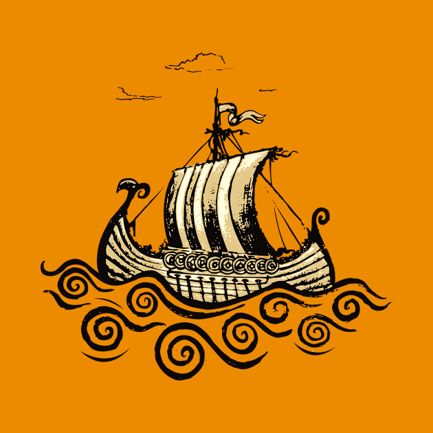 Viking ship by mangulica