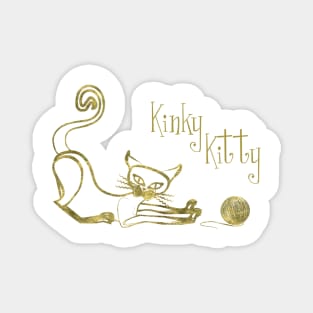 KINKY KITTY - Kinky Golden Kitty Magnet