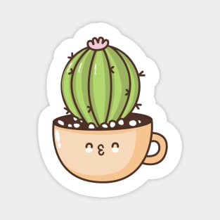 Succulent cactus plant in a mug Magnet