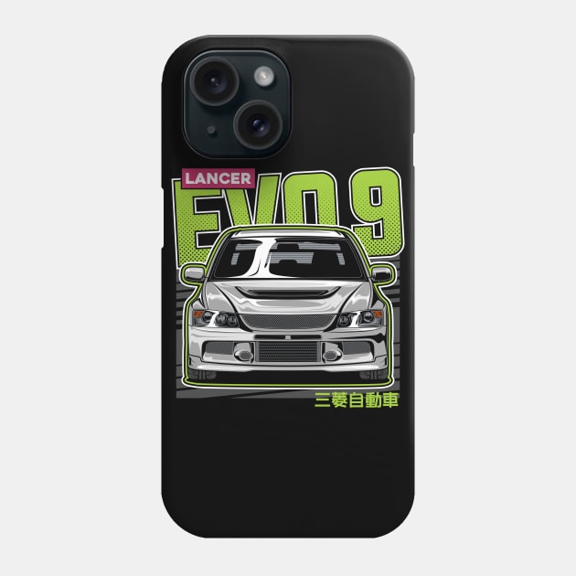 Lancer Evolution 9 Phone Case by idrdesign