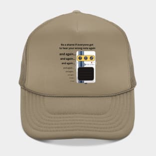 Funny Delay Pedal Guitar Player Joke Hat