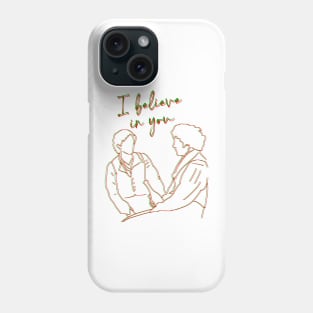 Enjoltaire Line Art - I Believe In You Phone Case