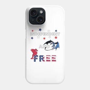 Independent and free dragons Phone Case