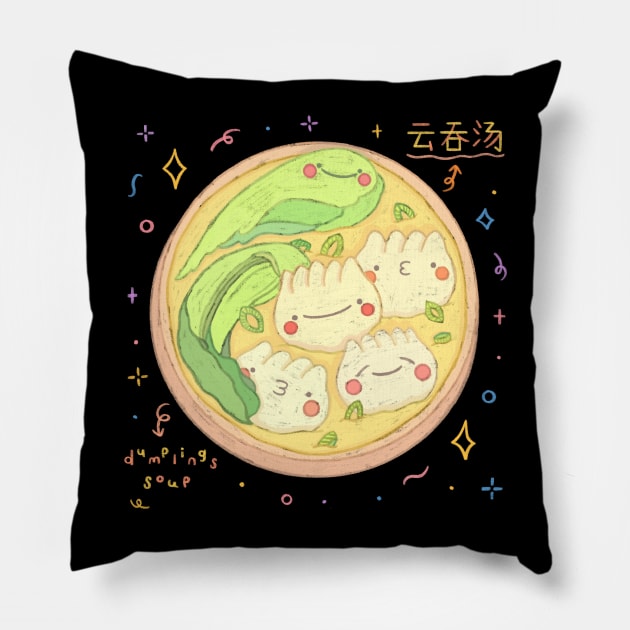 Dumpling Soup Pillow by Chubbit