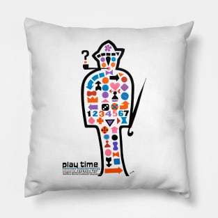 Jacques Tati Playtime (Polish Poster) Pillow