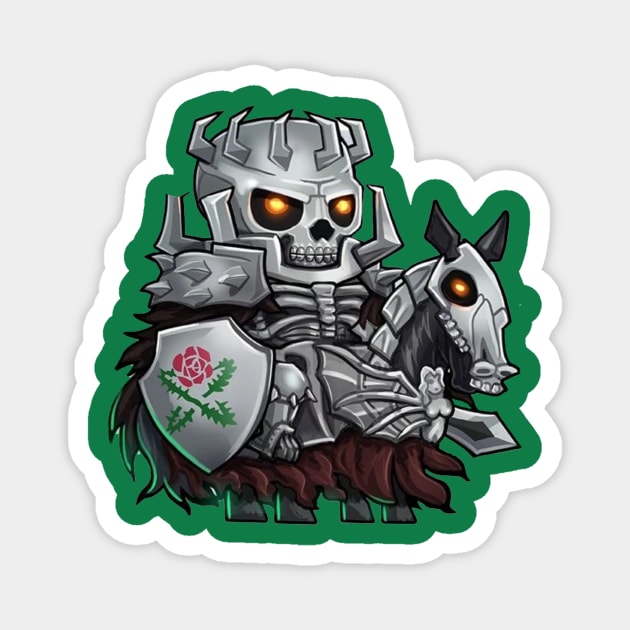 Skull Knight Magnet by mprokolo corgi