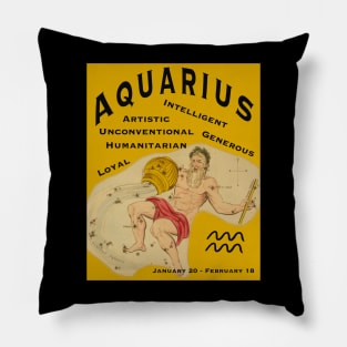 Aquarius positive traits astrological t-shirt Pillow