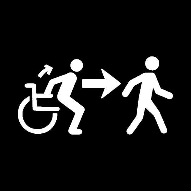 Ambulatory Wheelchair User Symbol by annieelainey