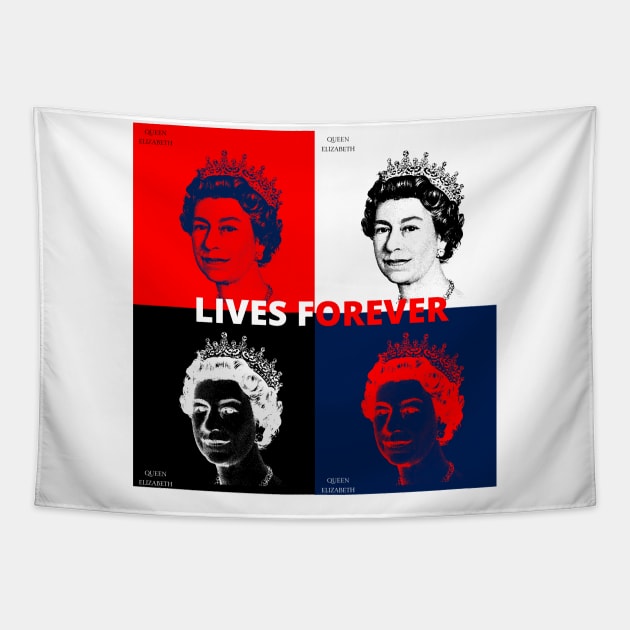 Queen Elizabeth lives forever Tapestry by Myartstor 