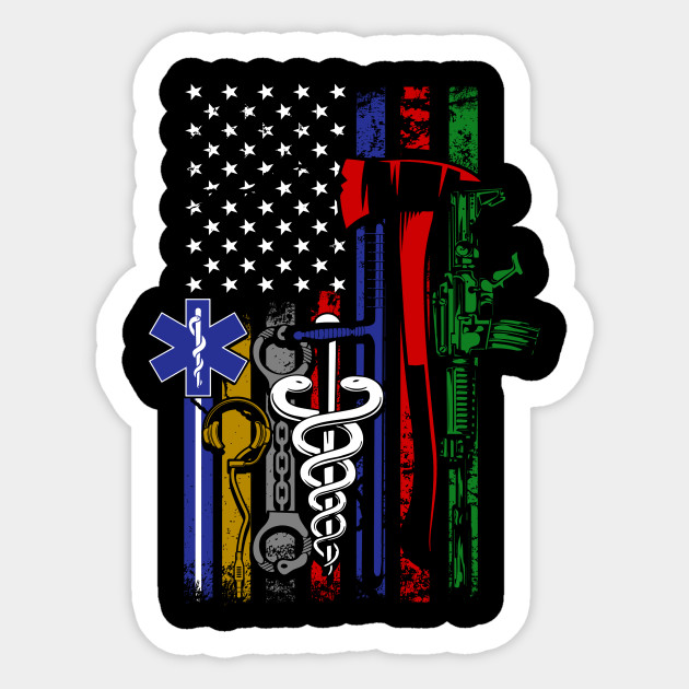 No One Fights Alone Heroes Flag No One Fights Alone Tshhirt Sticker Teepublic