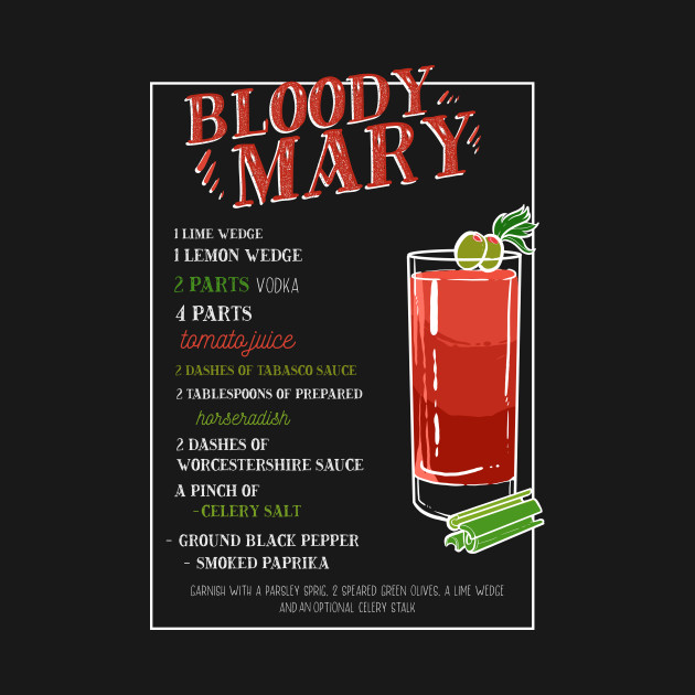 Disover Bloody Mary Cocktail Bar Drinks Barkeeper - Bloody Mary - T-Shirt