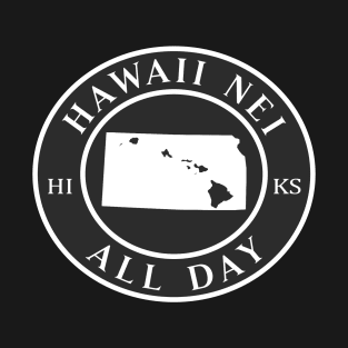 Roots Hawaii and Kansas by Hawaii Nei All Day T-Shirt