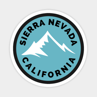 Sierra Nevada California - Sierra Nevada Ski Snowboard Mountain California Yosemite Travel Magnet