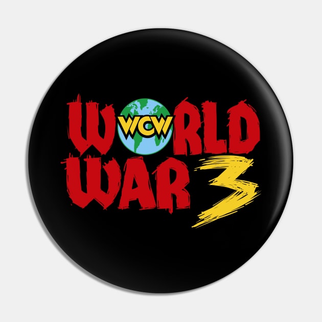 WCW World War 3 Pin by Authentic Vintage Designs