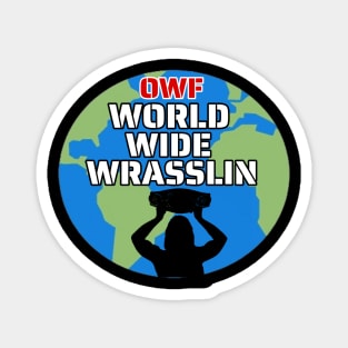 OWF World Wide Wrasslin Logo Magnet