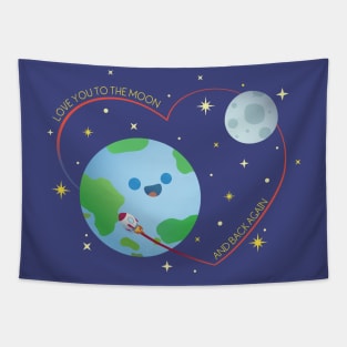 Love You to the Moon Tapestry