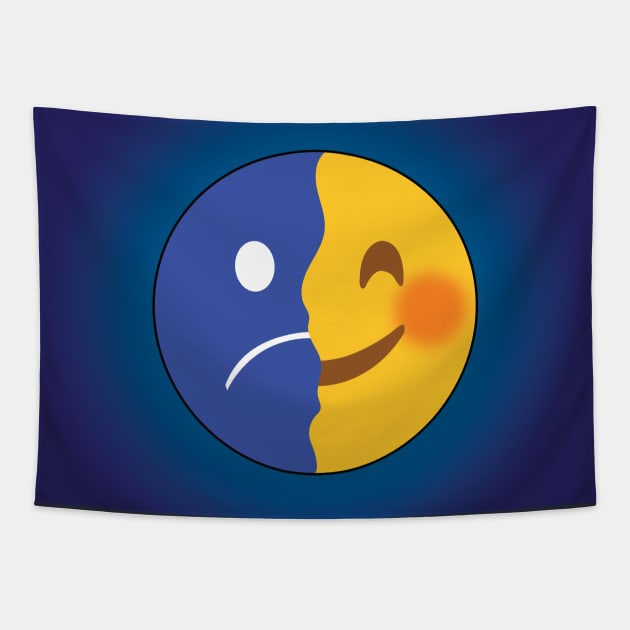 Happy Sad Emoji. Tapestry by AqlShop