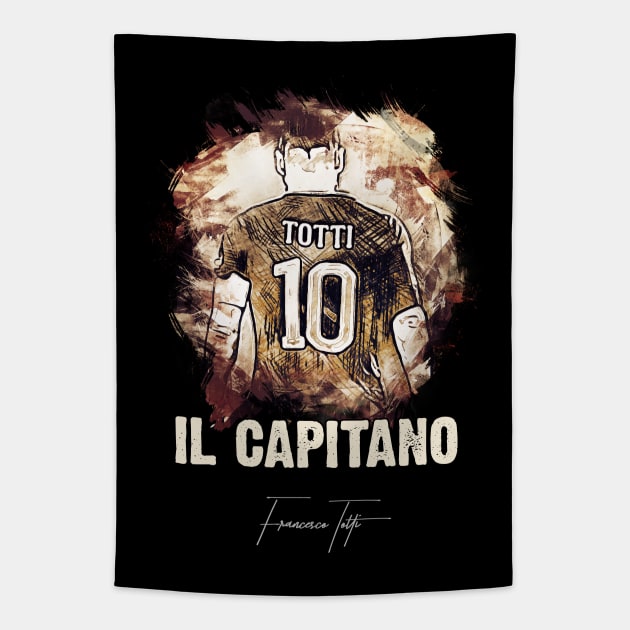 IL CAPITANO - Francesco Totti - The LEGEND Tapestry by Naumovski