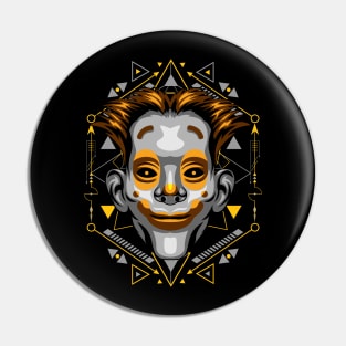 clown skull Pin