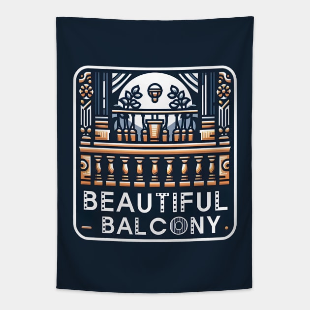 Beautiful Balcony Tapestry by TeeVee