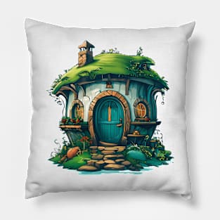 A Hobbit House Pillow