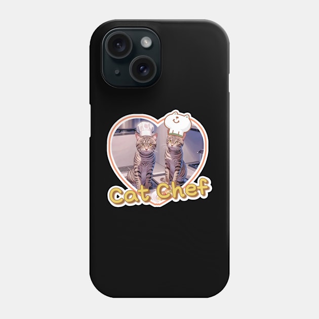 cat chef Phone Case by LycheeDesign