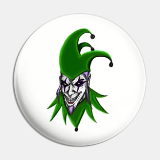 Evil Clown Jester Pin