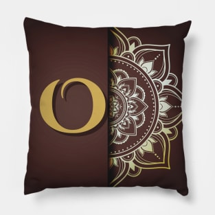 O – Mandala Monogram Pillow