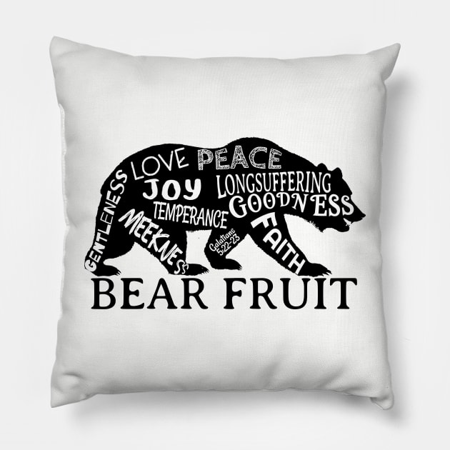 Bear the Fruit of the Spirit Pillow by mikepod