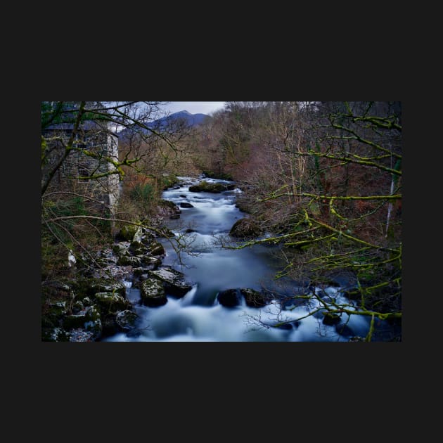 THE RIVER THAT POWERED THE OLD OGWEN CORNMILL by dumbodancer