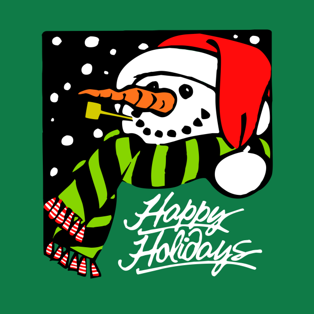 Discover Happy Holidays Snowman - Happy Holidays - T-Shirt