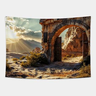 Castle Gate Ruins - Landscape Tapestry