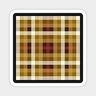 Coffee plaid Magnet