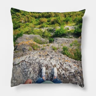 hiker view upside down Pillow