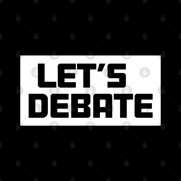 Let's Debate small political sticker by Aurora X