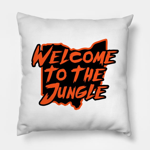 Welcome to the Jungle - White Pillow by KFig21