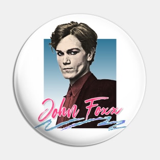 John Foxx /\\/\\\\/ 80s Styled Aesthetic Fanart Design Pin