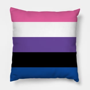 Genderfluid Pride Flag Pillow