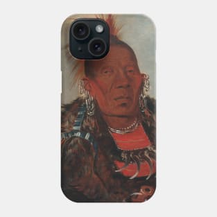 Wah-ro-nee-sah, The Surrounder, Chief of the Tribe by George Catlin Phone Case