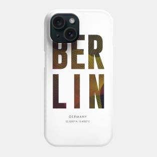 Berlin City typography Phone Case