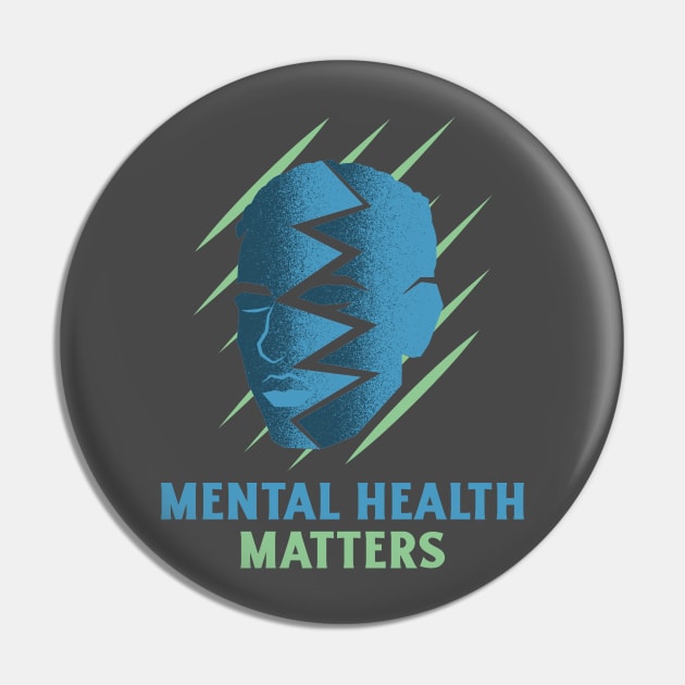 Awareness Mental Health Matters Pin by Print Forge