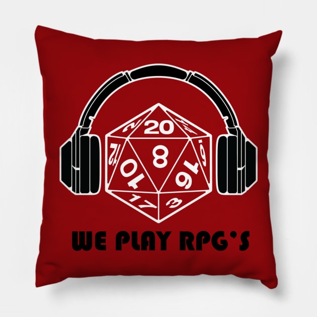 We Play RPGs Logo Pillow by WePlayRPGs