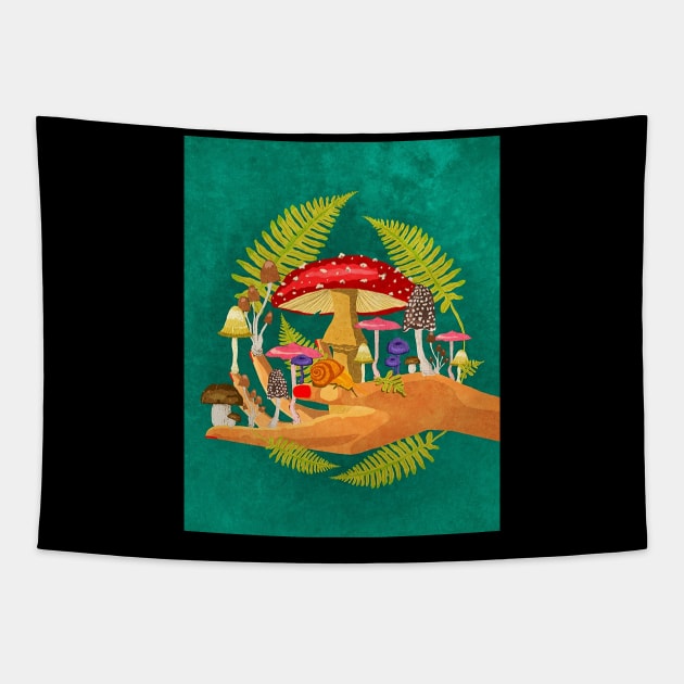 My Mushroom Cosmos Tapestry by omarbardisy