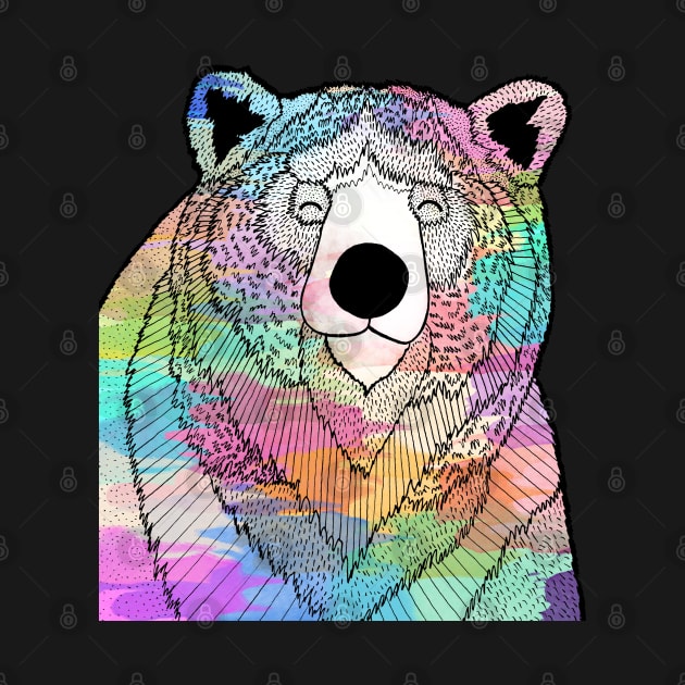 The Colourful bear by Swadeillustrations