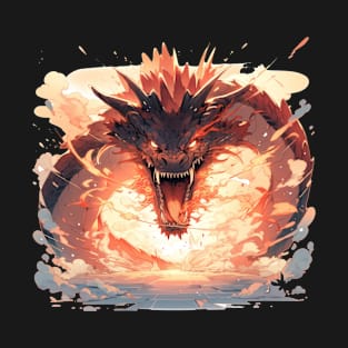 Drache mystisch Lindwurm Monster Ungeheuer Biest T-Shirt