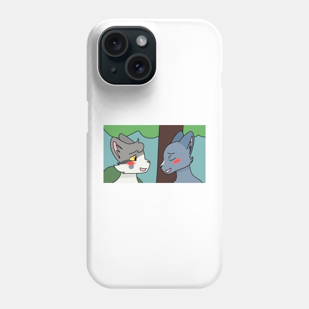 Rosetail and Bluefur Phone Case by ceolsonart