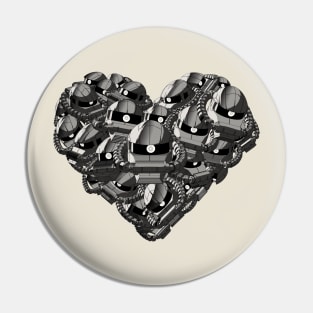 Mech Love Not War (Manga Edition) Pin