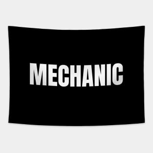 Mechanic Word - Simple Bold Text Tapestry